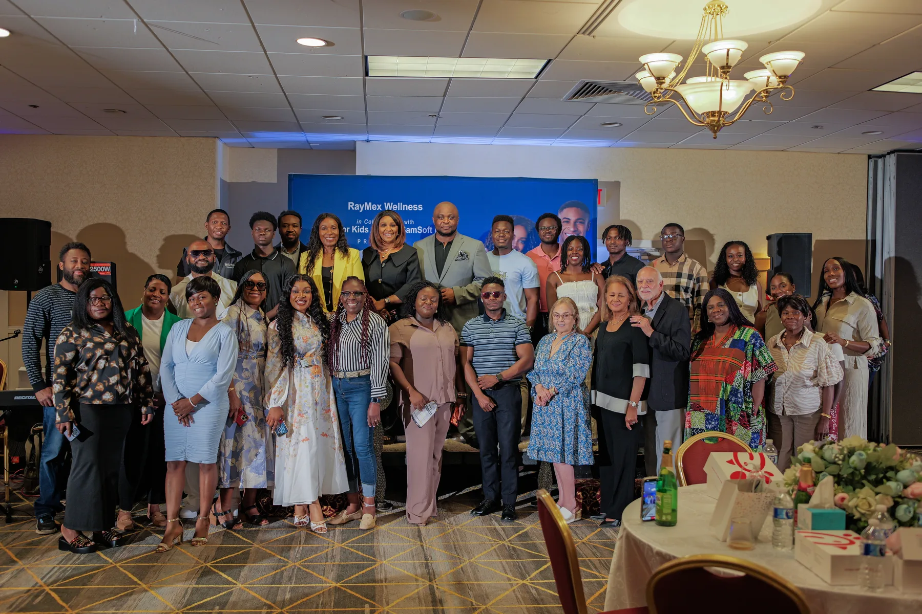 Attendees gathered in the ballroom during the RayMex Wellness community health event